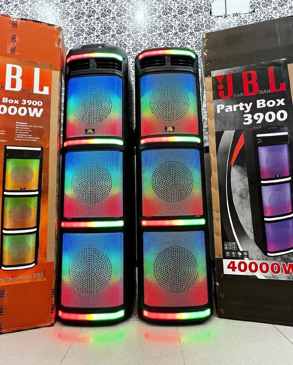 پخش کننده خانگی اسپیکر پارتی لایت 3900 party light dj JBL